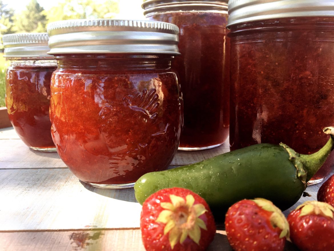 Strawberry Jalapeno Freezer Jam