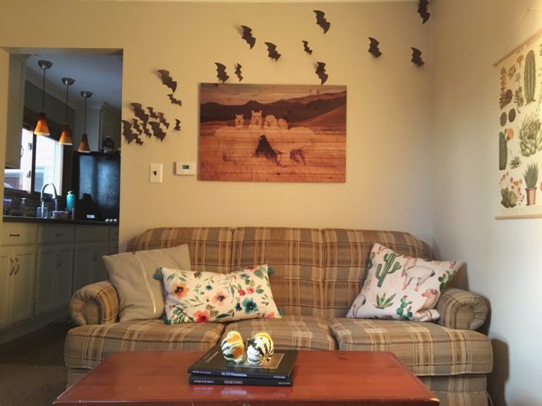 Bat wall over Couch 2