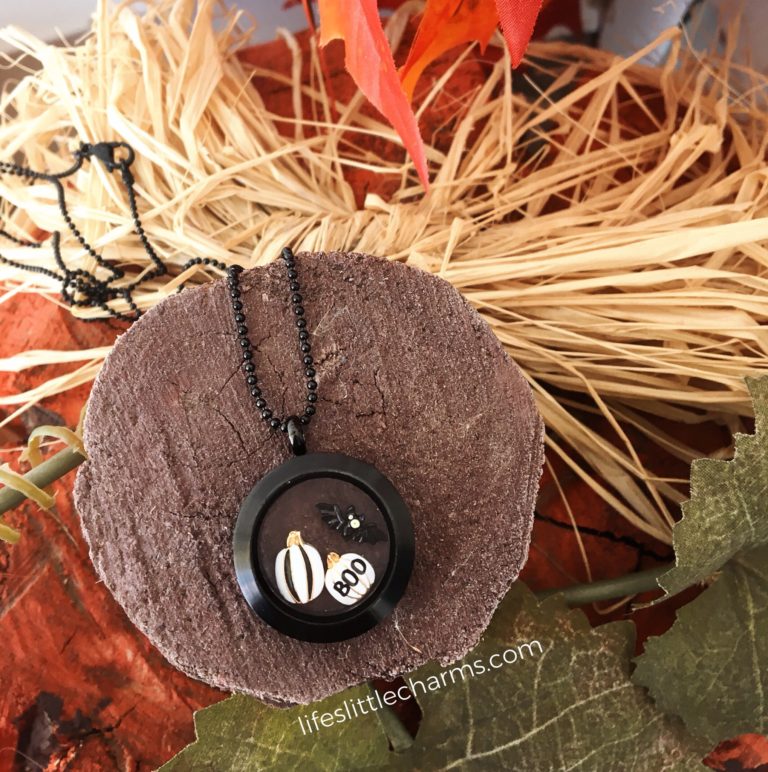 Pumpkin Bat Locket