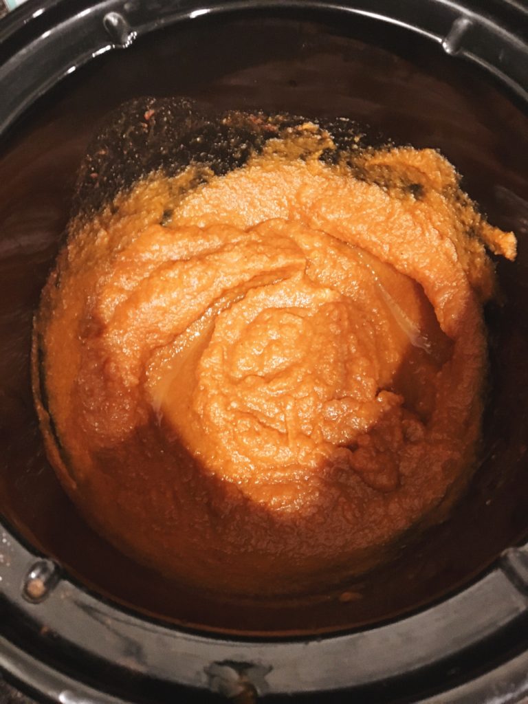 Pumpkin butter in crock-pot