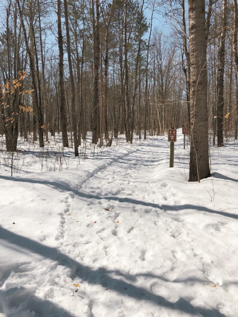 Trail head at Banning State Park