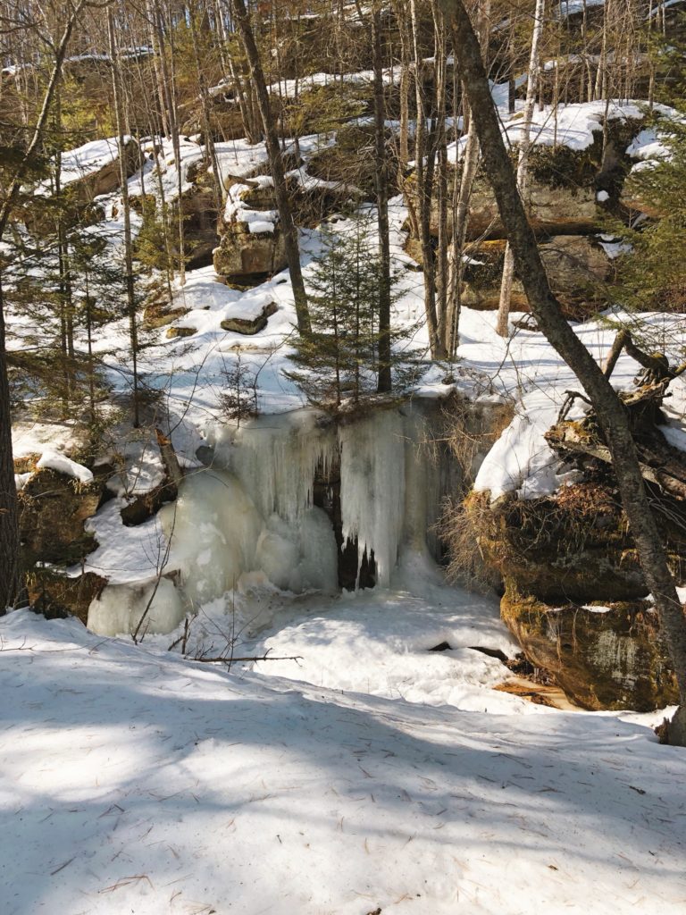 ten foot ice formations 
