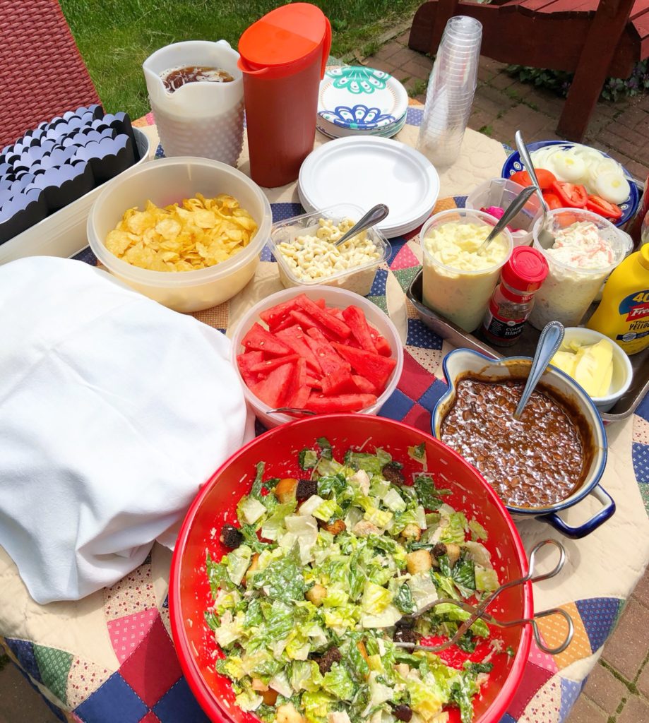 Fourth of July food spread