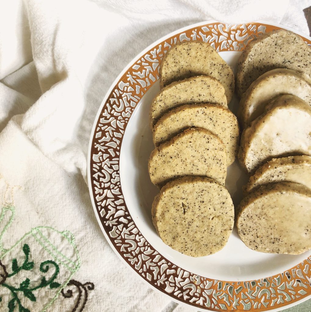 Coffee Shortbread Cookies with Coffee glaze