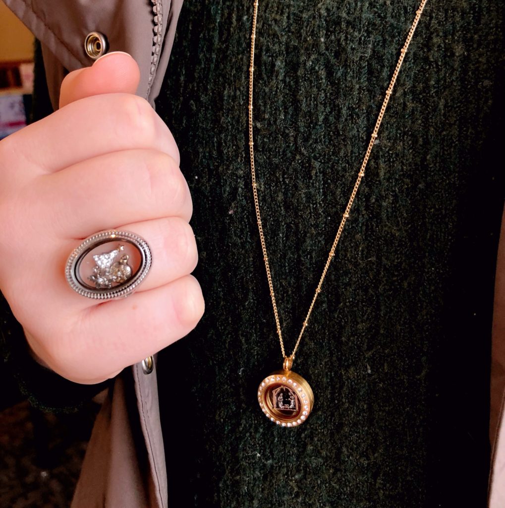Mini Locket and Origami Owl retired ring outfit inspiration 