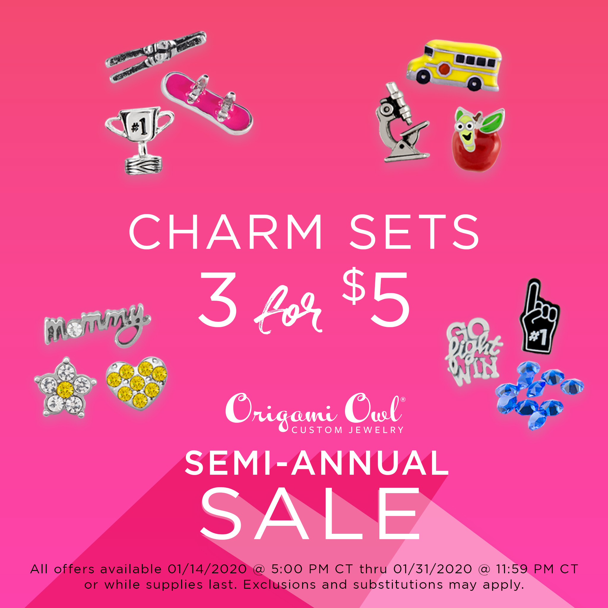 Origami Owl Semi Annual Sale- Winter 2020 · life's little charms