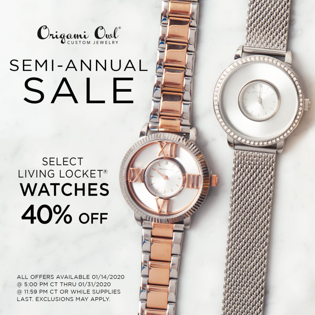 Origami Owl Watches 40% off