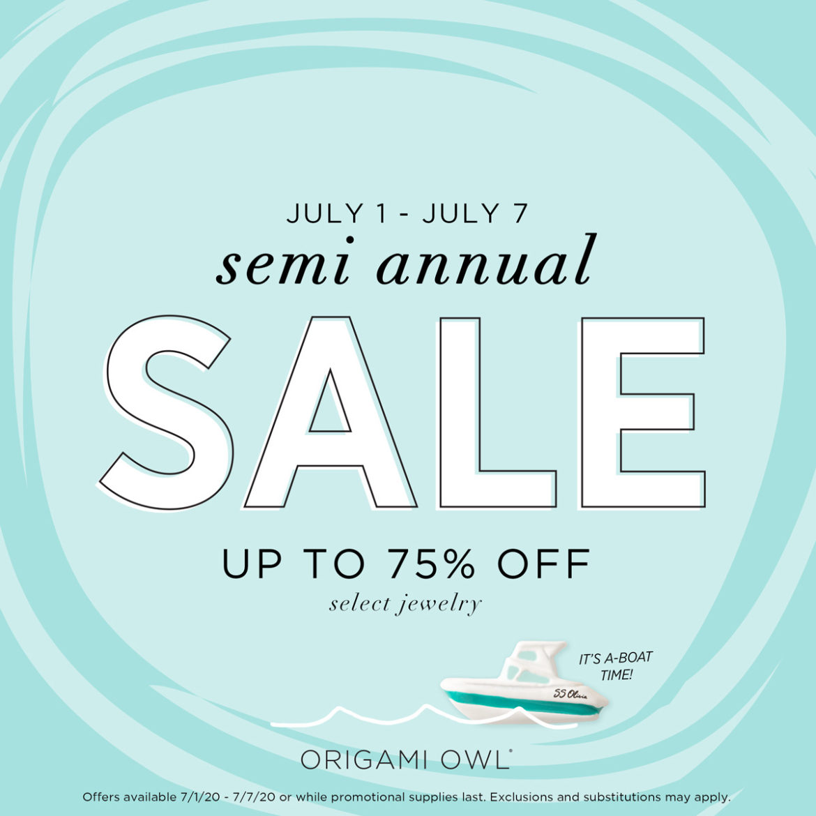 Origami Owl Semi Annual Sale Summer 2020